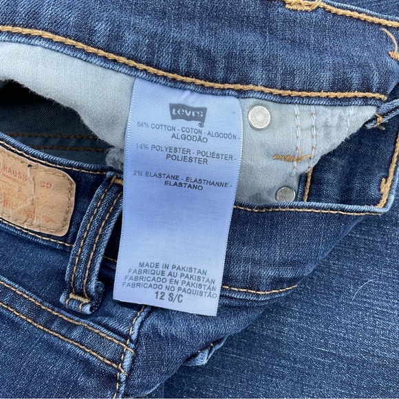 Levi’s perfectly slimming 512 bootcut jeans high-rise sz 12, 28 inseam - Picture 3 of 10